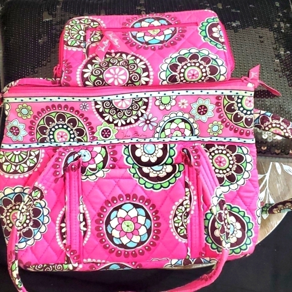 Vera Bradley Mini Tote Wristlet Wallet